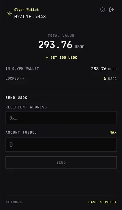 Deposit and Withdraw drawer with wallet and in-game USDC balances